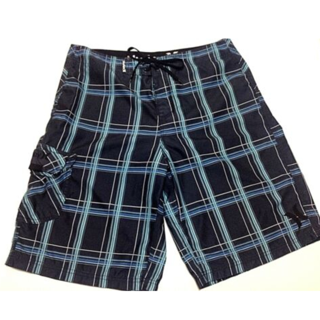 Hurley Mens Sz 32 Board Shorts Swim Trunks Blue